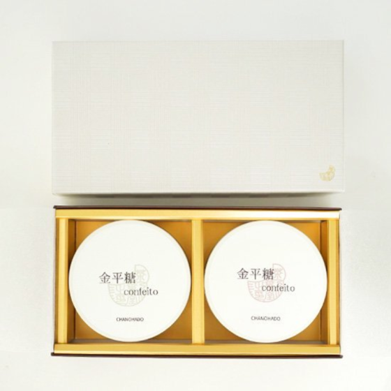 大人の金平糖 ギフト 抹茶・ほうじ茶詰合せ(白箱)各 30g