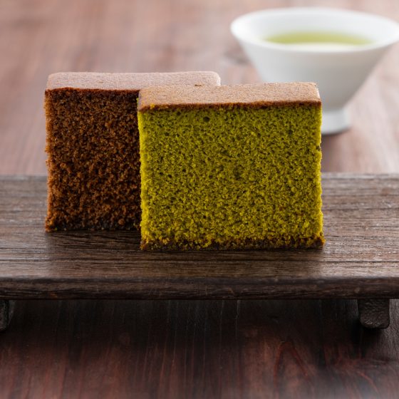 茶の葉かすていら(抹茶味)