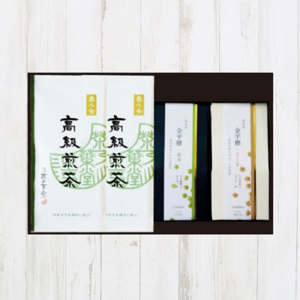 高級煎茶と金平糖詰合せ
