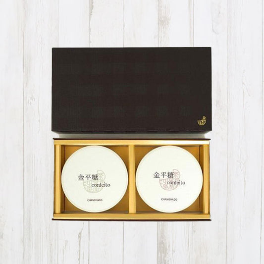 大人の金平糖 ギフト 抹茶・ほうじ茶詰合せ(茶箱) 各30g