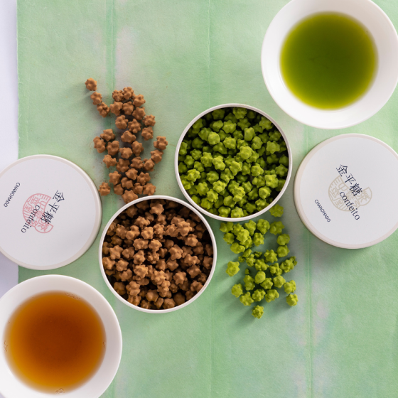 大人の金平糖 ギフト 抹茶・ほうじ茶詰合せ(白箱)各 30ｇ