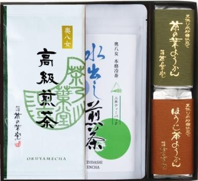 高級・水出し煎茶とようかん詰合せ