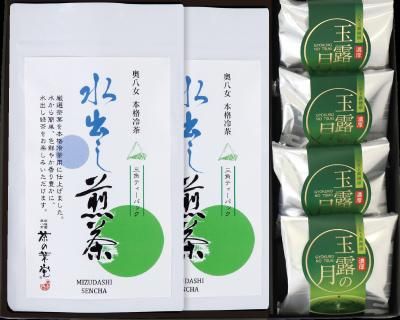 水出し煎茶と玉露の月詰合せ