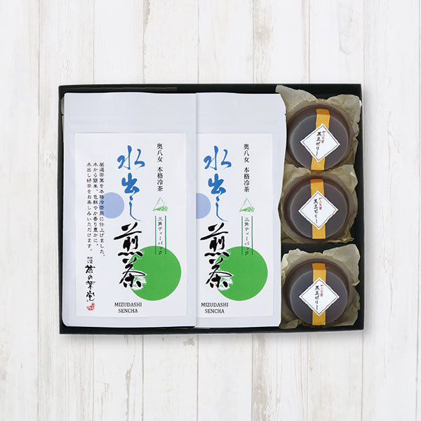 水出し煎茶と黒豆ゼリー詰合せ