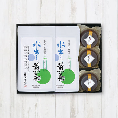 水出し煎茶と黒豆ゼリー詰合せ